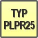 Piktogram - Typ: PLPR25
